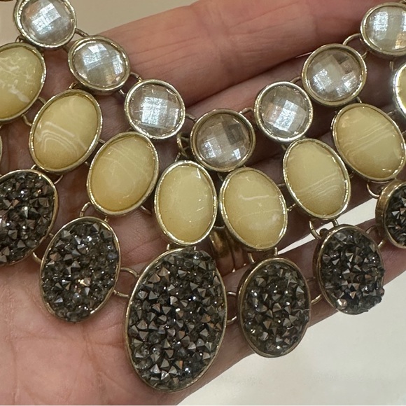 New York & Company Multi-Row Bib Statement Necklace - Picture 7 of 13